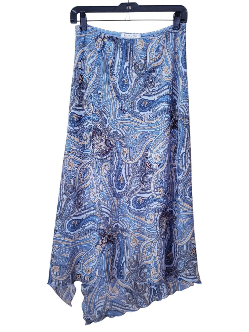 Vintage La Belle Blue Paisley Skirt